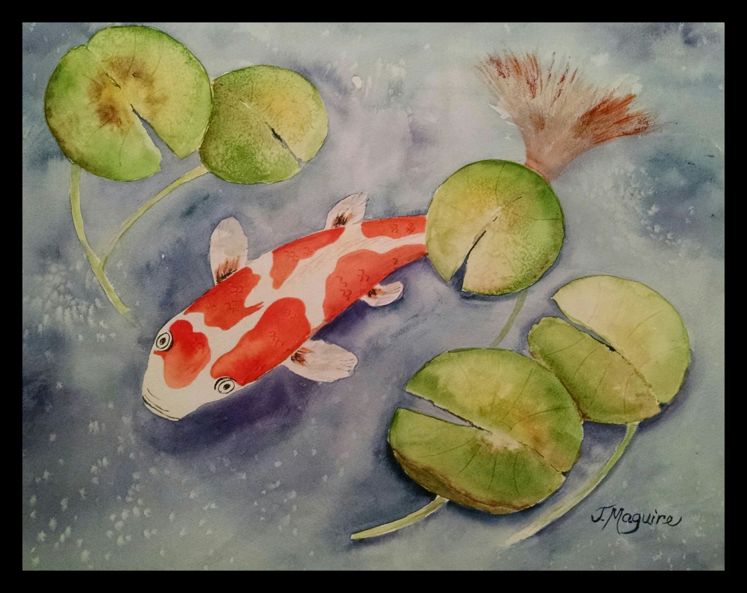 1512x1200 Koi Watercolor Painting Party (With Joan Maguire) Millworks - Koi Watercolor Painting