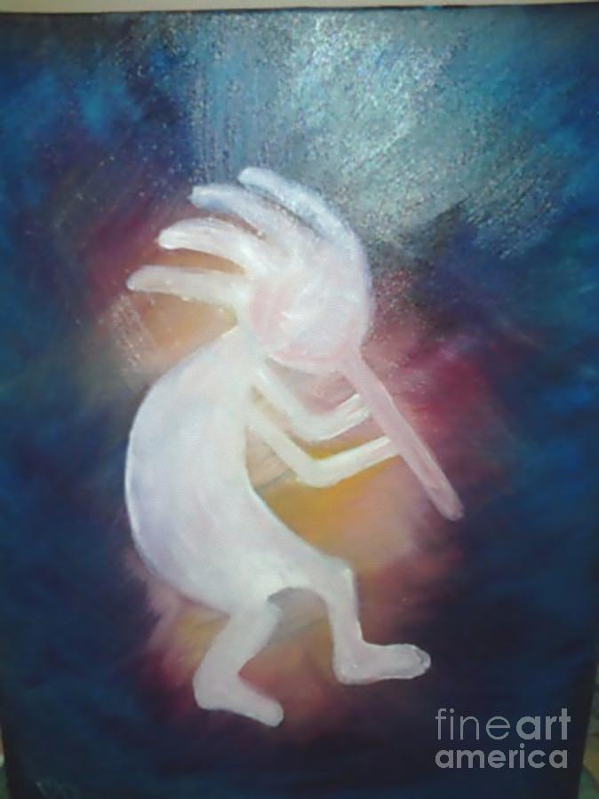674x900 Kokopelli Painting By Manuela Davis - Kokopelli Painting