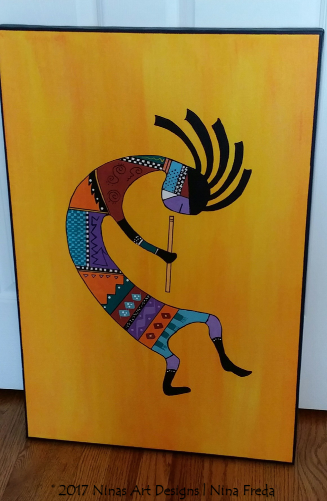 654x1000 Ninas Art Designs - Kokopelli Painting