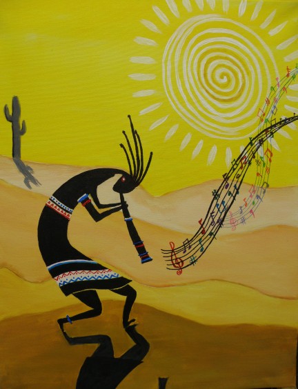 432x564 Paint Party - Kokopelli Painting