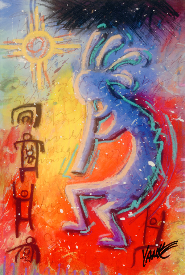 600x890 Tim Yanke Featured In Holiday Sale Collection - Kokopelli Painting