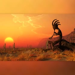 250x250 Kokopelli Painting - Kokopelli Painting