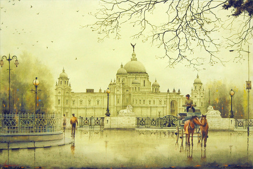 500x335 Water Color Painting On Canson Paper - Kolkata Painting