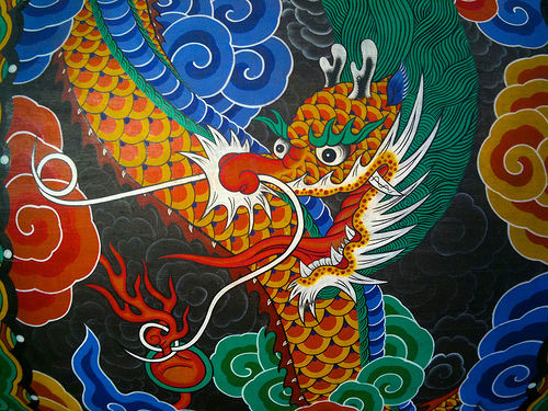 500x375 Korean Dragon - Korean Dragon Painting