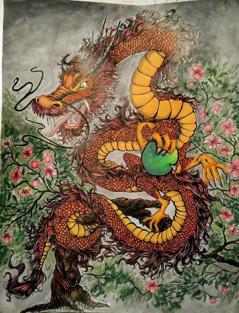 781x1023 Ancient Korean Dragon By Ssave111 - Korean Dragon Painting