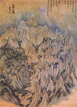 300x416 Geumgang Jeondo - Korean Mountain Painting