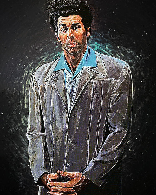 600x750 Cosmo Kramer Poster By Zapista - Kosmo Kramer Painting