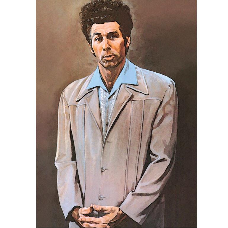 770x770 Seinfeld's Cosmo Kramer Portrait Poster Print - Kosmo Kramer Painting