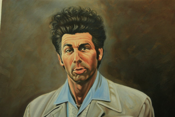 570x380 Seinfeld Cosmo Kramer Reproduction Painting 24x36. 100% - Kosmo Kramer Painting