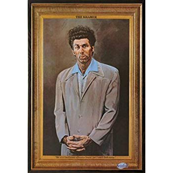 350x350 Framed Cosmo Kramer Portrait - Kosmo Kramer Painting
