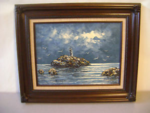 300x225 Kosta Oil Painting Fine Art Signed Textured Kosta 19 X 23 Very - Kosta Painting