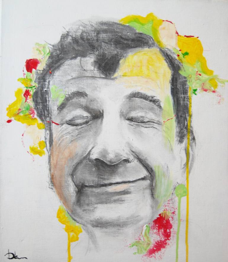 770x885 Saatchi Art Walter Matthau Painting By Despoina Kosta - Kosta Painting
