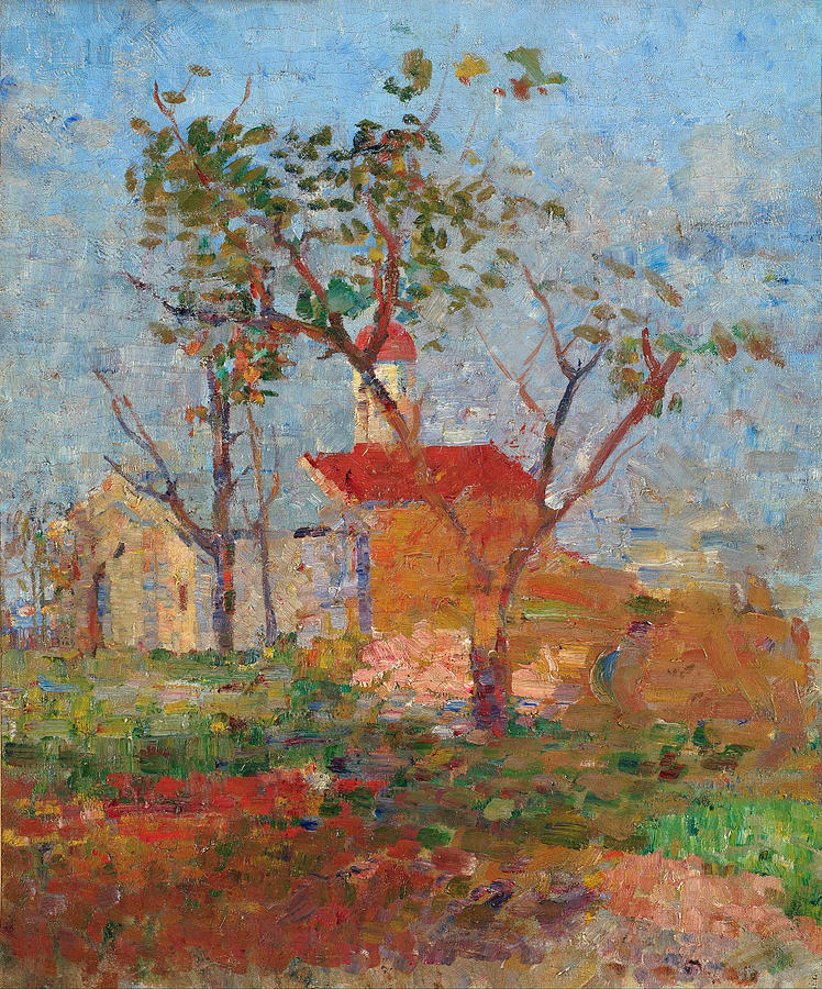 748x900 The Church Of St Sava Painting By Kosta Milicevic - Kosta Painting