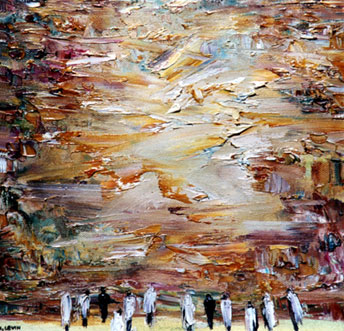 344x331 Divine Energy The Art Of Margarita Levine - Kotel Painting