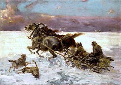 400x280 Alfred Von Wierusz Kowalski - Kowalski Painting