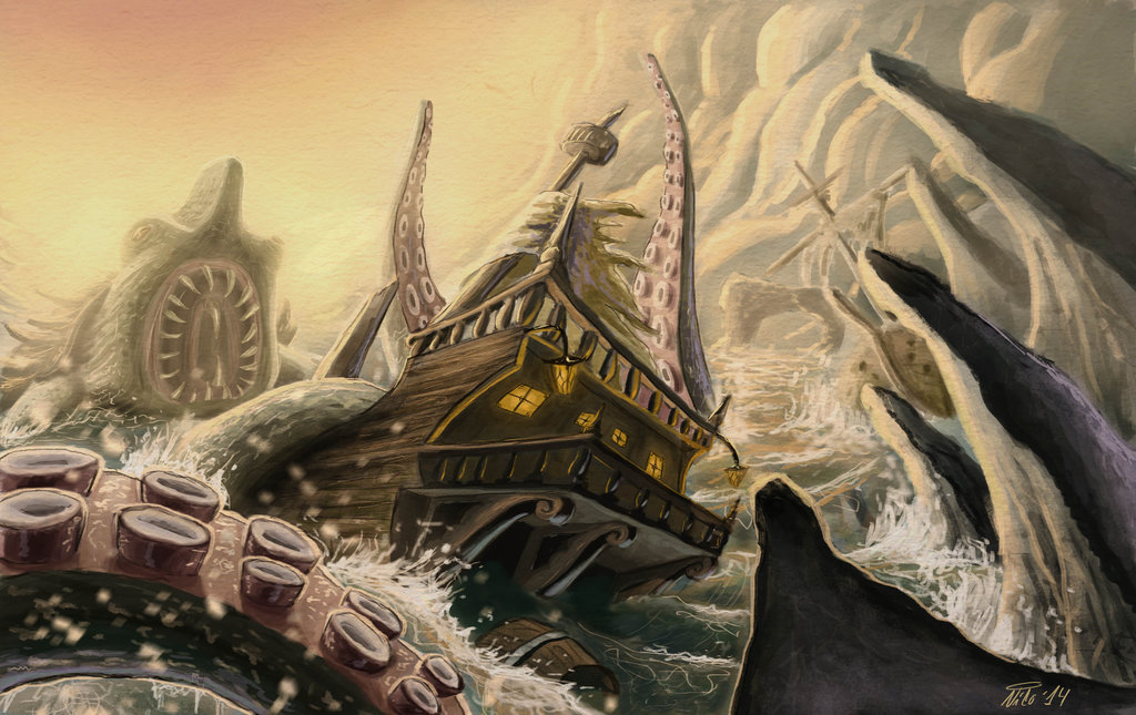 1024x645 Kraken By Nikokripton - Kraken Painting
