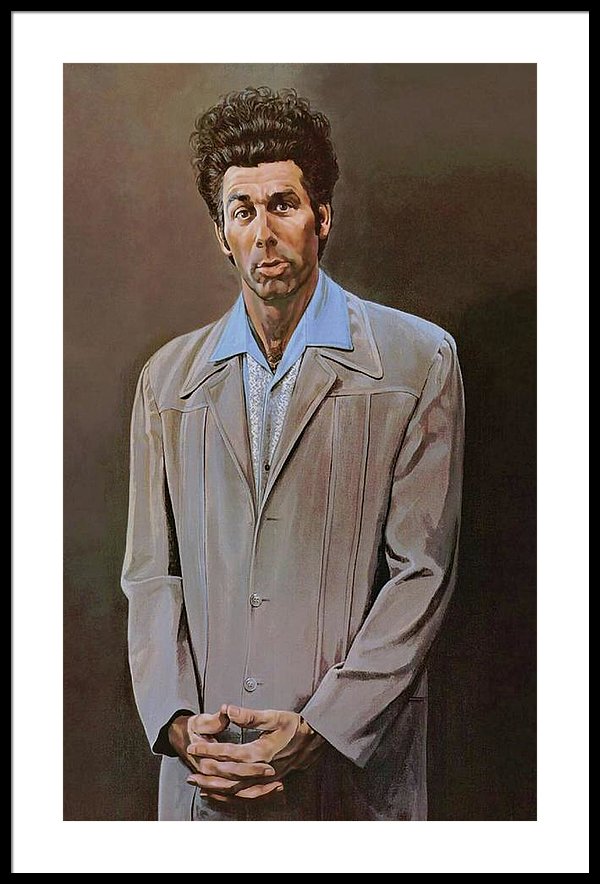 600x884 The Kramer Portrait Framed Print By Movie Poster Prints - Kramer Painting Framed