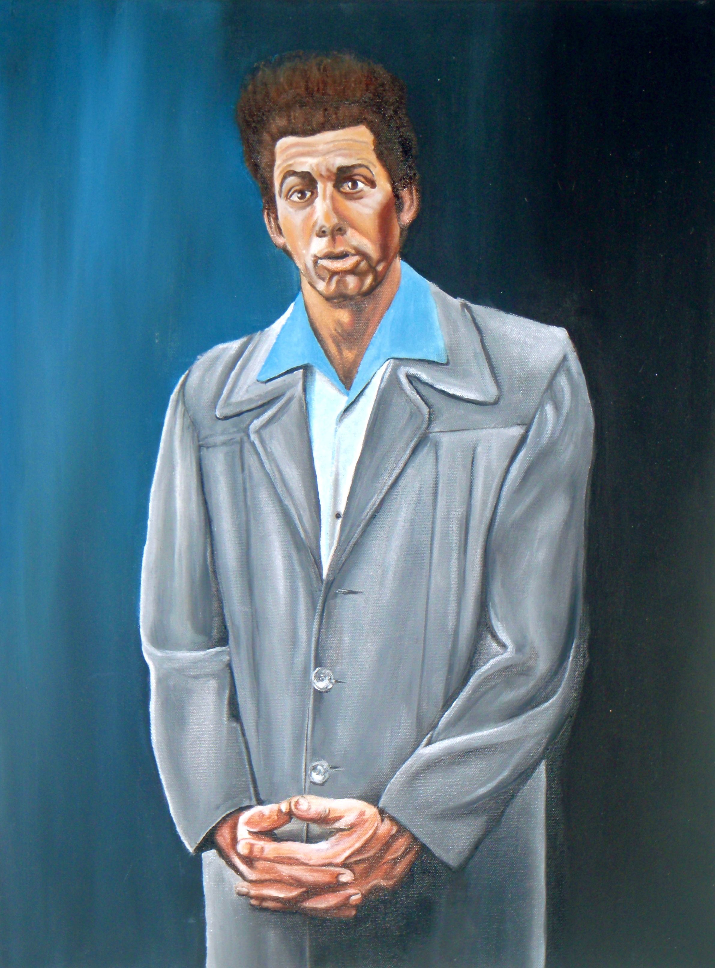 2383x3226 Original Art By Ruth Oosterman Kramer From Seinfeld Oil Painting - Kramer Painting Original