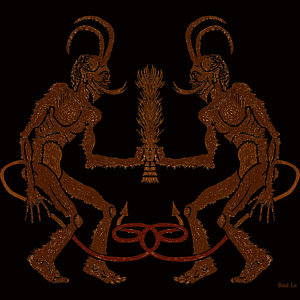 300x300 Krampus Art Fine Art America - Krampus Painting