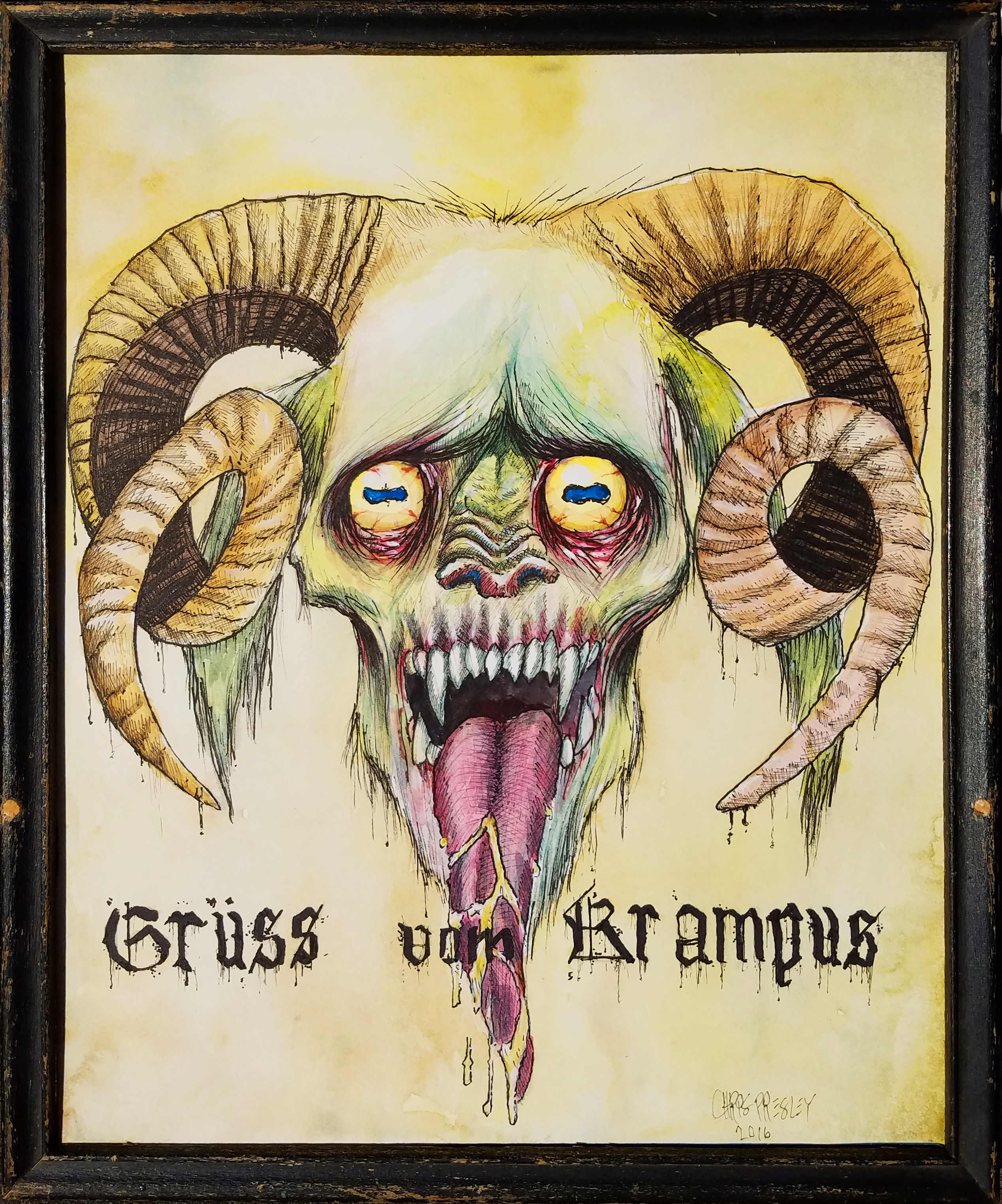 2536x3048 Krampus Painting - Krampus Painting