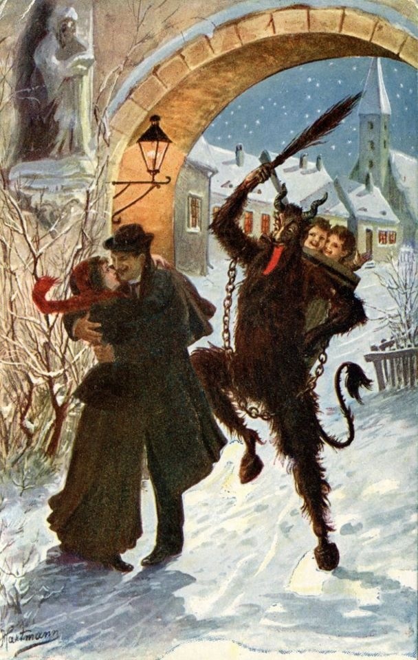 608x960 41 Best Navidad Images On Demons, Devil And El Diablo - Krampus Painting
