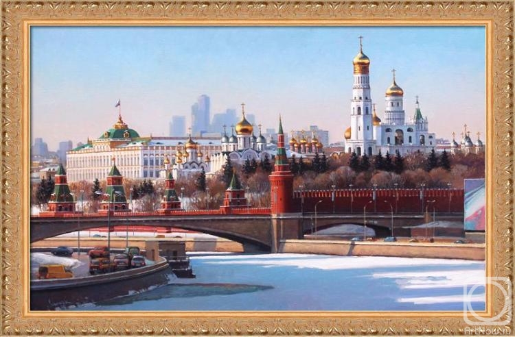 750x492 Painting Kremlin. Sunny Buy On Artnow.ru - Kremlin Painting