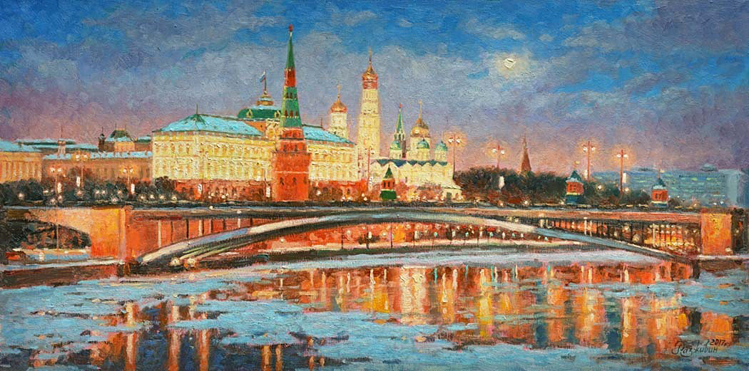 1050x521 Russian Paintings Gallery - Kremlin Painting
