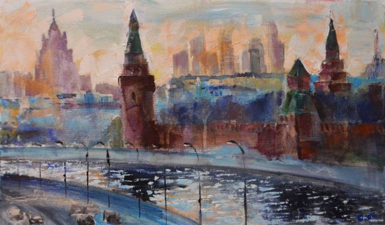 770x450 Saatchi Art Kremlin Painting By Julie Kostykova - Kremlin Painting