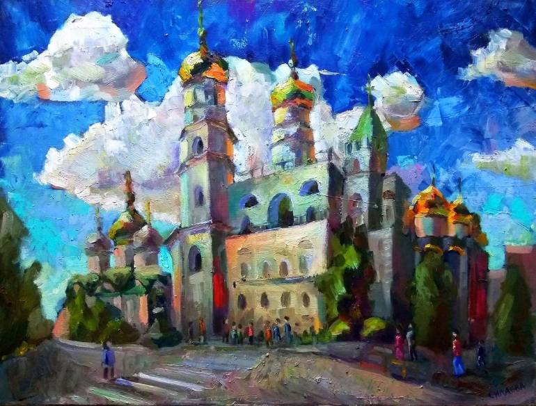 770x584 Saatchi Art The Moscow Kremlin Painting By Nina Silaeva - Kremlin Painting