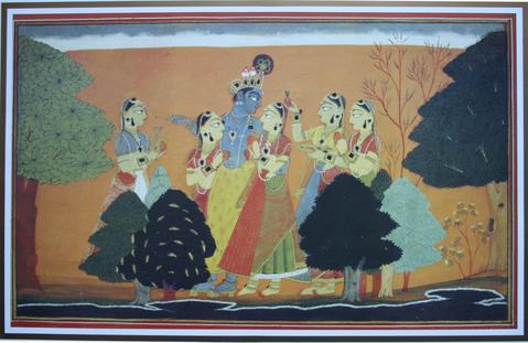 479x311 Krishna With Gopis Boxwallah - Krishna And The Gopis Painting