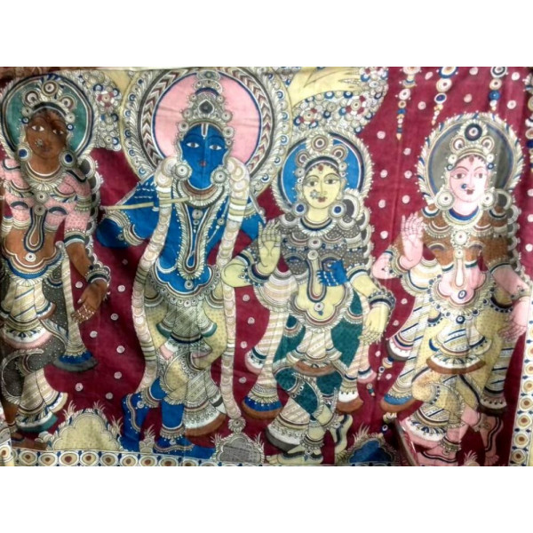 600x600 Krishna With Gopis Painting - Krishna And The Gopis Painting