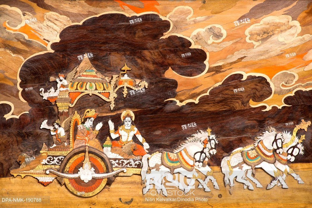 1049x700 Painting Of Lord Krishna With Arjuna Surajkund Mela Faridabad - Krishna Arjuna Chariot Painting