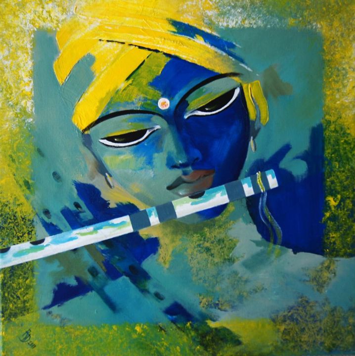 718x720 Krishna Painting - Krishna Painting