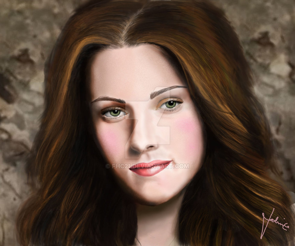 979x816 Kristen Stewart Digital Painting By Fhc21 - Kristen Stewart Painting