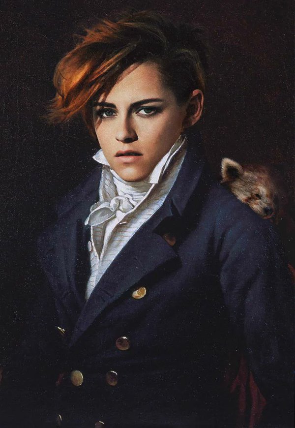 600x870 Twilightcastbuzz Kristen Stewarts Royal Painting - Kristen Stewart Painting