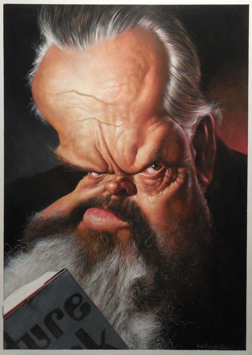 884x1243 Orson Welles Future Shock By Sebastian Kruger, In Matt E.'S - Kruger Painting