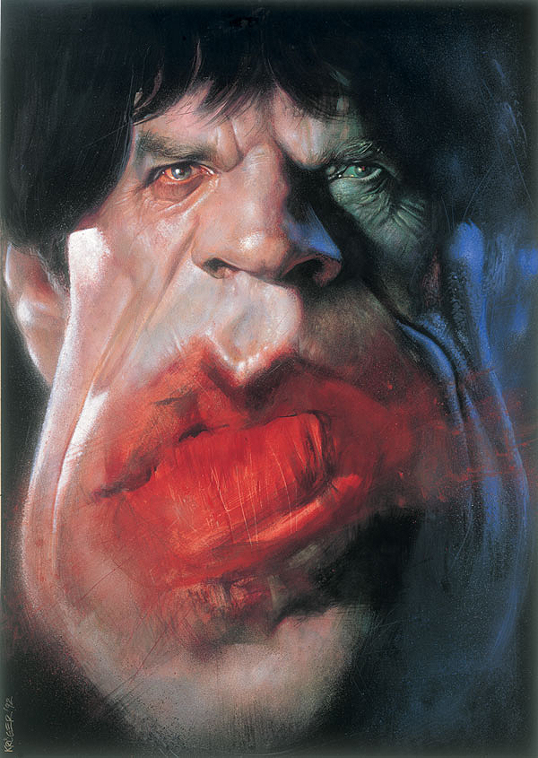 600x845 Sebastian Amazing Paintings Of The Rolling Stones - Kruger Painting