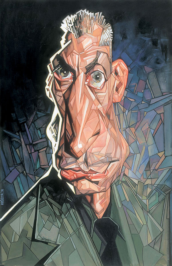 600x925 Sebastian Kruger Paintings Caricatures (21) - Kruger Painting