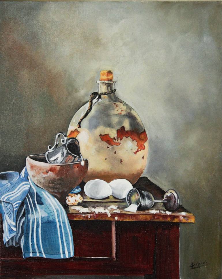 770x966 Saatchi Art Tale Of Shadows Painting By Vipin Ks - Ks Painting