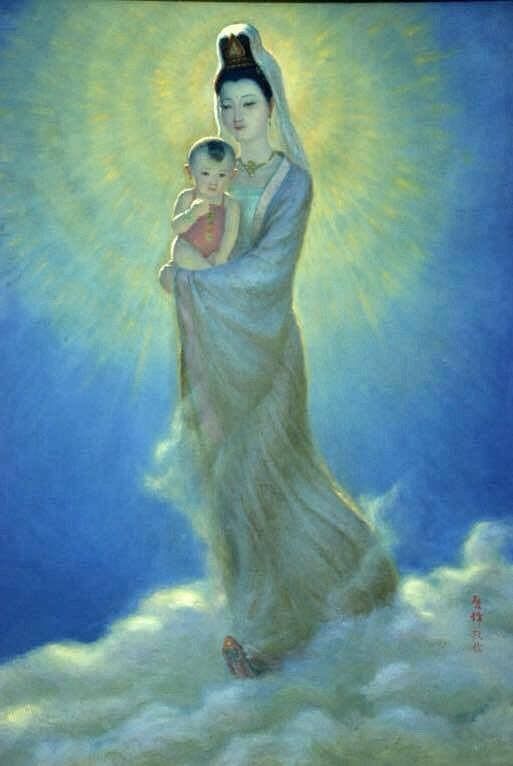 513x766 Kuan Yin Guan Yin Goddesses, Buddha And Ascended - Kuan Yin Painting