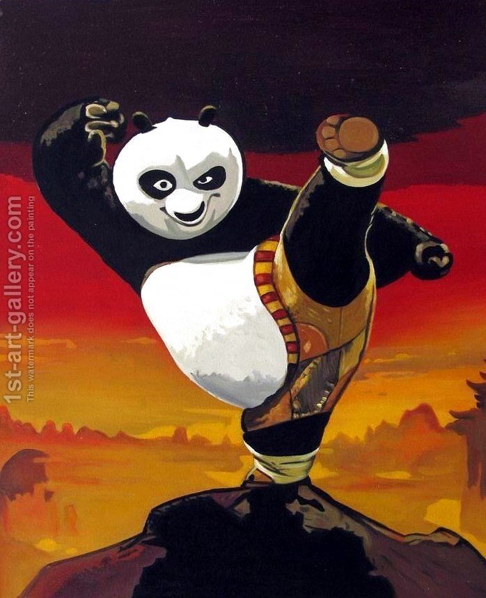 698x858 Kung Fu Panda Pop Art Reproduction 1st Art Gallery - Kung Fu Panda Painting
