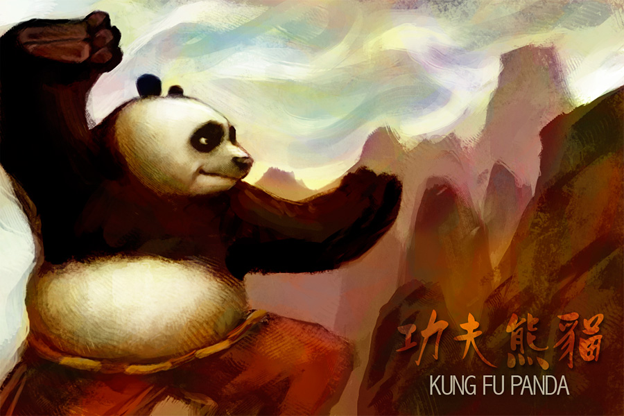 900x600 Kung Fu Panda By Wendichen - Kung Fu Panda Painting