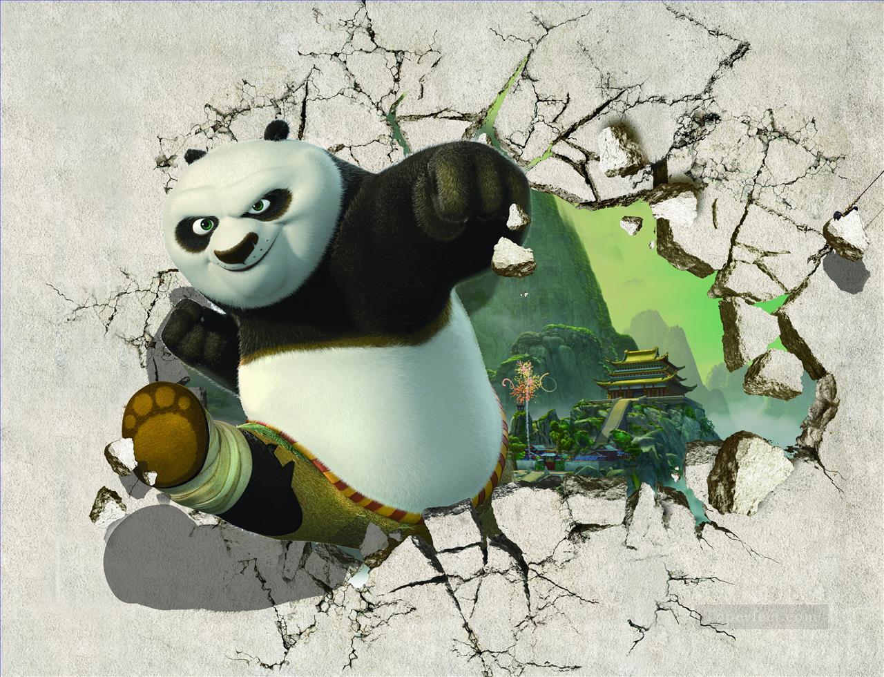 1280x980 Kung Fu Panda Out Of The Temple 3d Painting In Oil For Sale - Kung Fu Panda Painting