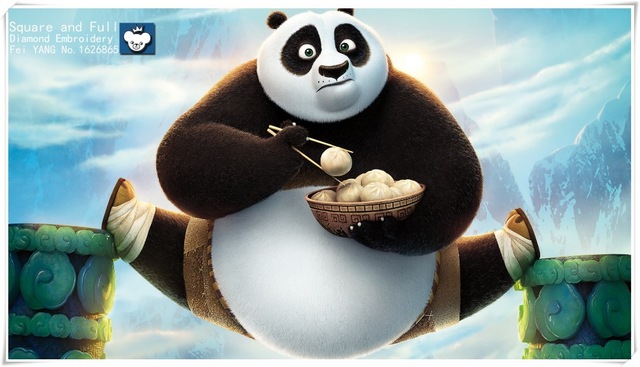 640x367 Diamond Embroidery Kung Fu Panda Diamond Painting Square Drill - Kung Fu Panda Painting