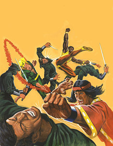 233x300 Kung Fu Paintings Fine Art America - Kungfu Painting