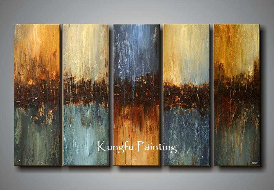 945x657 2018 100% Hand Painted Discount 5 Panel Oil Painting Abstract - Kungfu Painting
