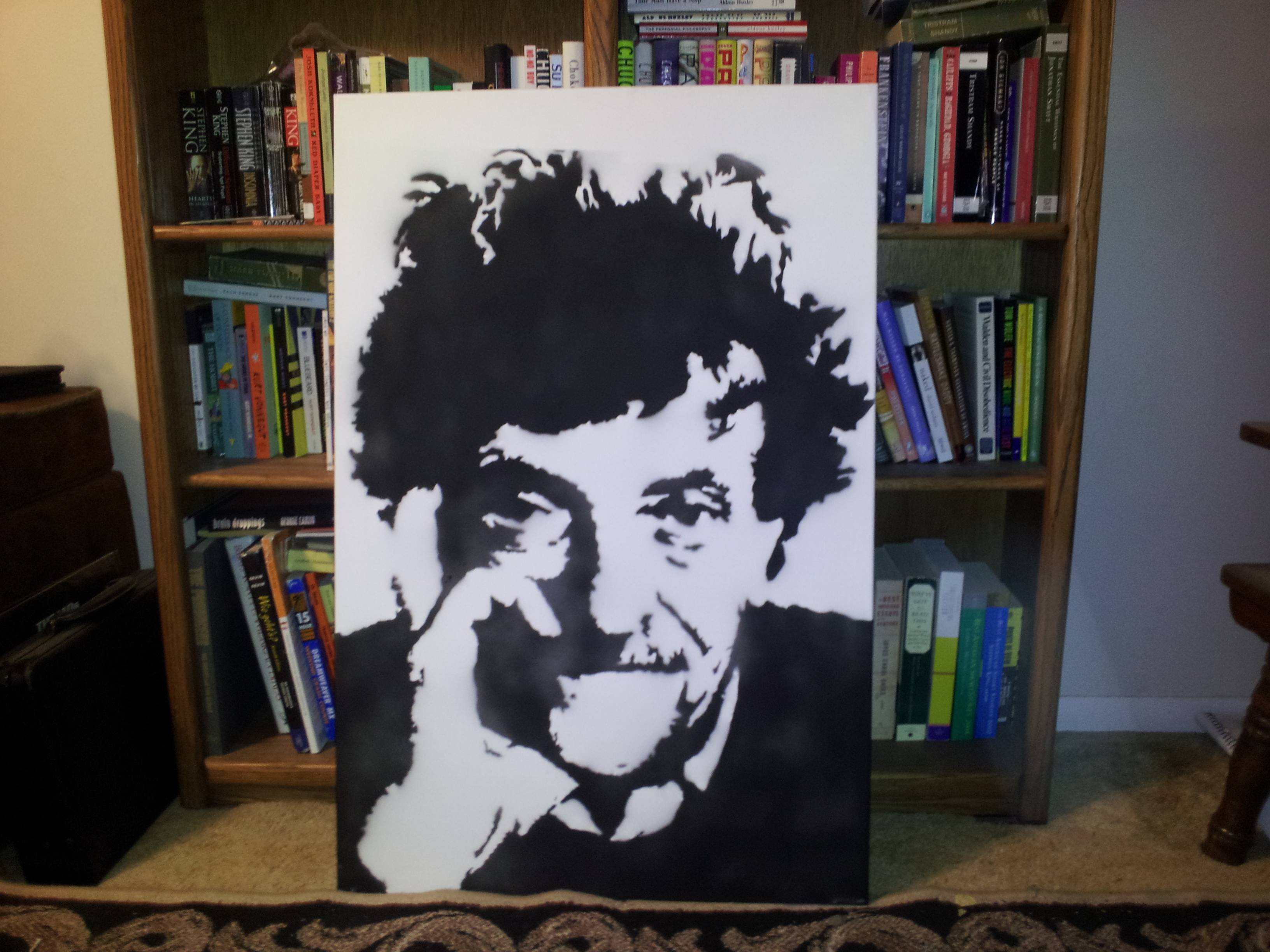 3264x2448 Kurt Vonnegut 2'X3' - Kurt Vonnegut Painting