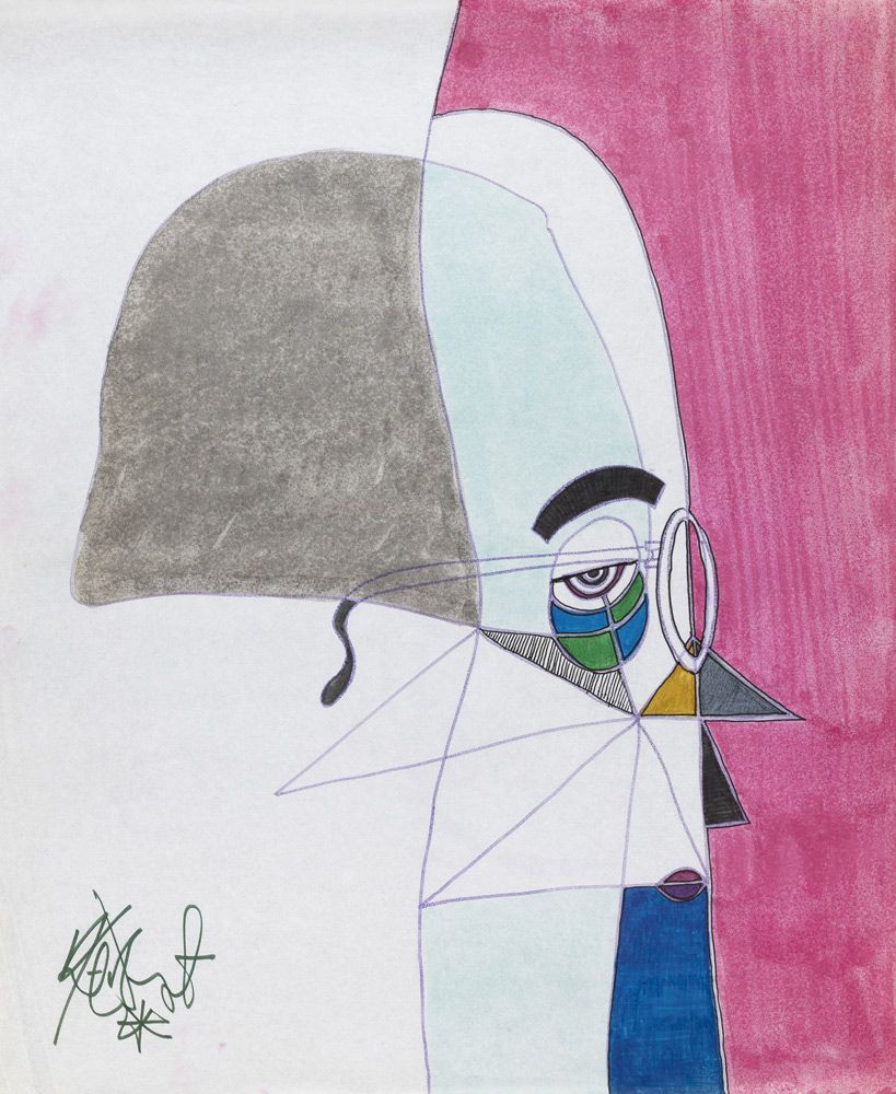 819x1000 So It Drawings By Kurt Vonnegut Herbert F. Johnson Museum - Kurt Vonnegut Painting