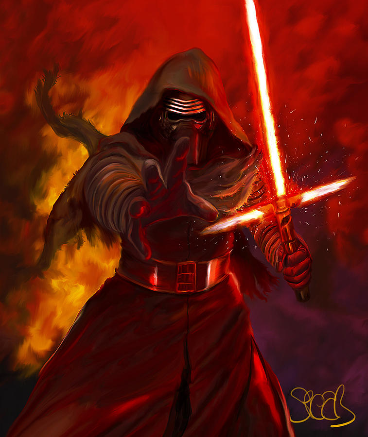757x900 Kylo Ren Painting By Mark Spears - Kylo Ren Painting