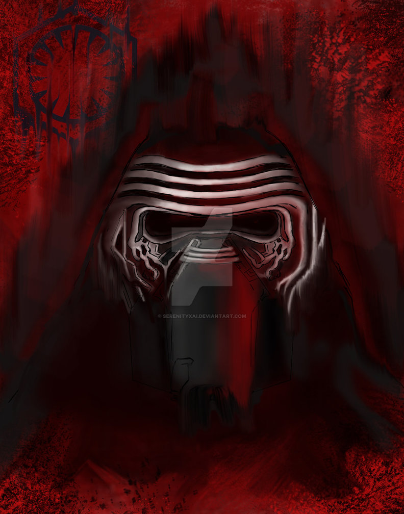 792x1008 Kylo Ren Painting By Serenityxai - Kylo Ren Painting